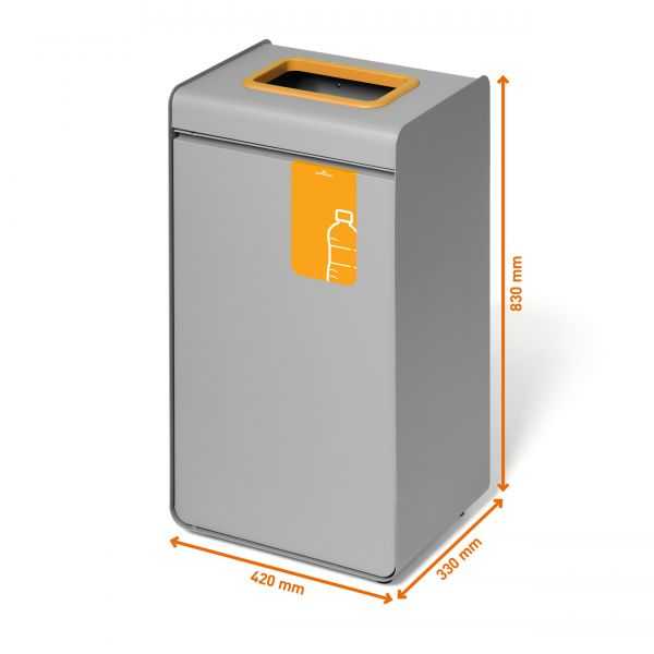 Poubelle de tri pour Plastique 55 litres
