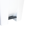 Poubelle éco à pédale 120 L - couvercle blanc