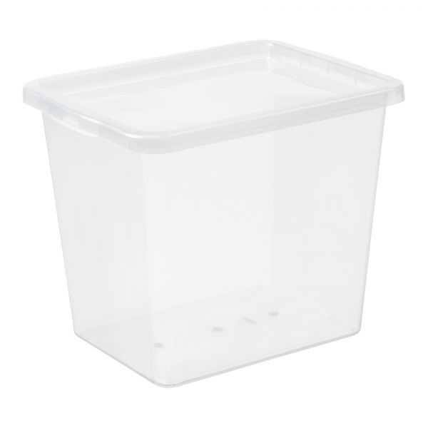Boîte de rangement Haute transparente 31 litres Basic Box