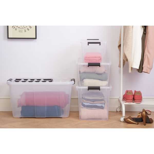 Petite Boîte de Rangement Transparente 2 litres Home Box