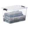 Boîte de rangement avec couvercle Home Box 52 litres