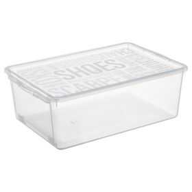 Boîte de rangement chaussures avec ouverture devant