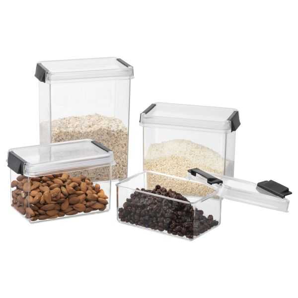 Boîte de rangement cuisine empilable 1,2 litres