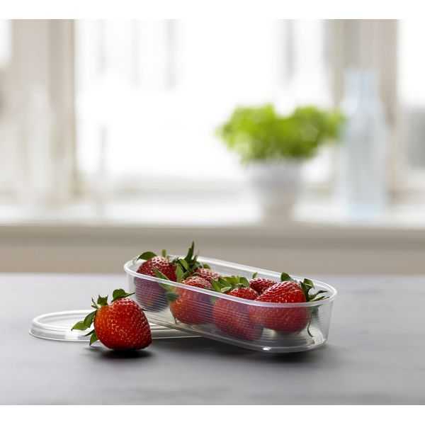 Petite boîte conservation congélation ovale 400 ml