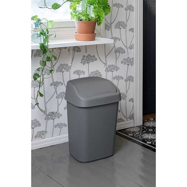 Poubelle à couvercle basculant style moderne 25 litres
