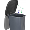 Poubelle d'extérieur 100 litres avec pédale et roues