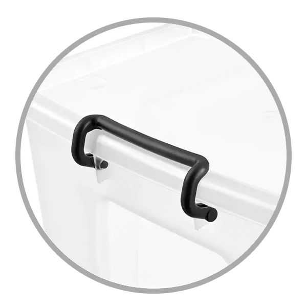 Boîte de rangement 12 litres avec couvercle papillon