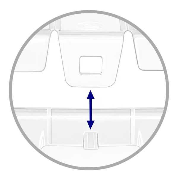 Boîte de rangement transparente à couvercle clipsable 65 litres