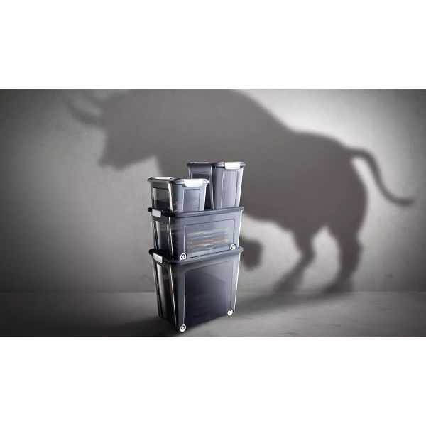 Caisse translucide à couvercle clipsable 13 ou 18 litres