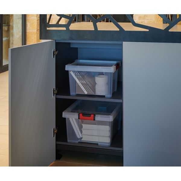 Boîte de rangement solide Clipstock 15 litres
