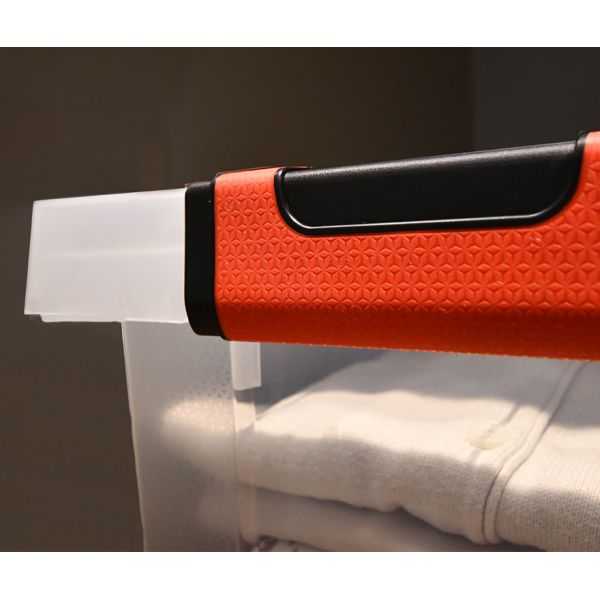 Boîte de rangement solide à roulettes Clipstock 75 litres