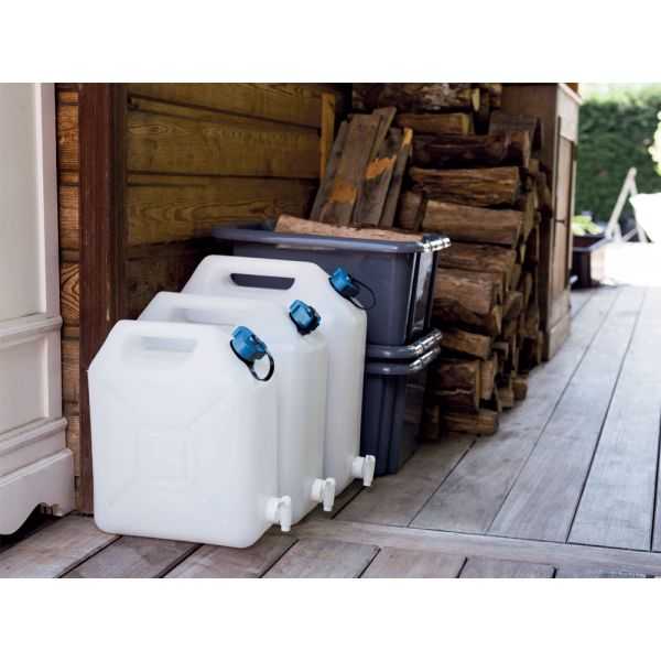 Jerrican pour eau avec robinet 5 litres à 20 litres