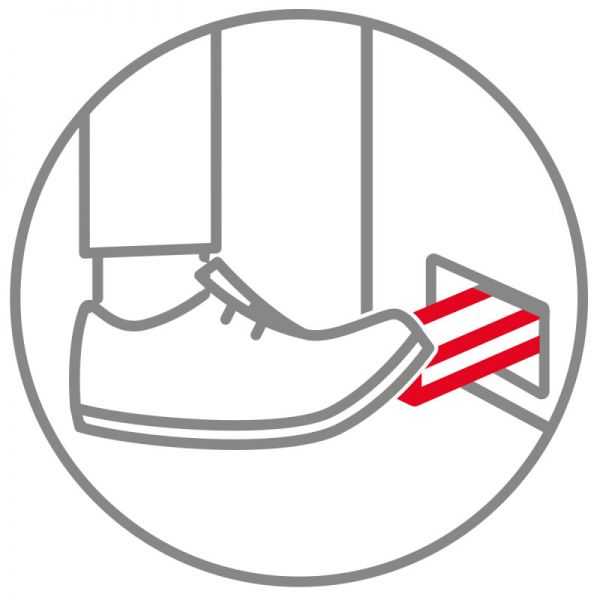 Support sac poubelle 120 L + couvercle blanc