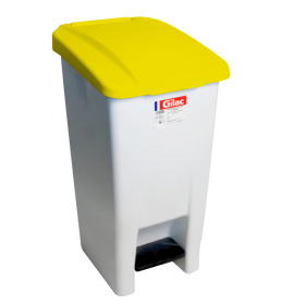 Poubelle professionnelle à pédale 60 L avec couvercle