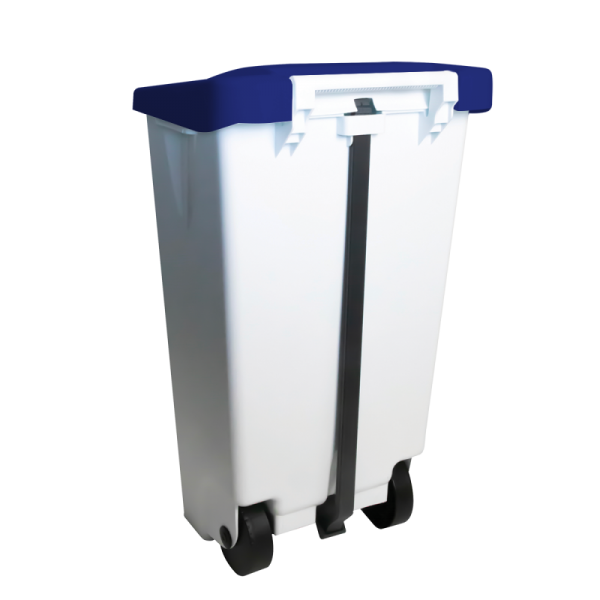 Poubelle professionnelle à pédale 120 L avec couvercle