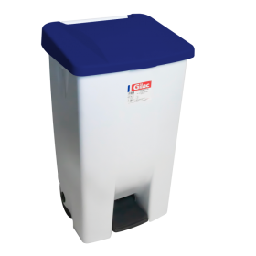 Poubelle professionnelle à pédale 120 L avec couvercle