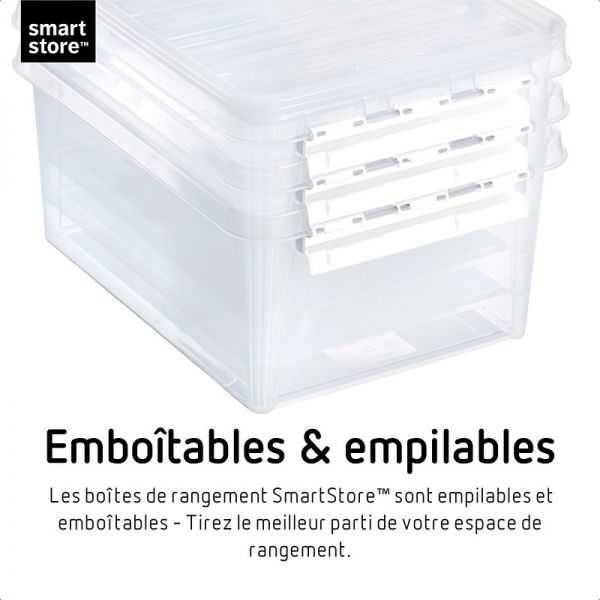 Petite Boîte transparente en plastique 1,5 litres