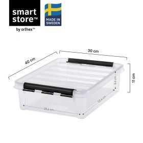 Boîte en plastique plate avec couvercle 7,5 litres