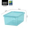 Boîte de rangement Bleue transparente 14 litres