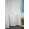 Grand Panier à linge d'angle en plastique 62 litres