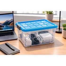 Boîte de rangement avec couvercle 15 litres