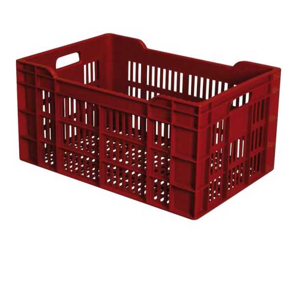 Caisse ajourée 600 x 400 x 300 mm 60 L - blanc