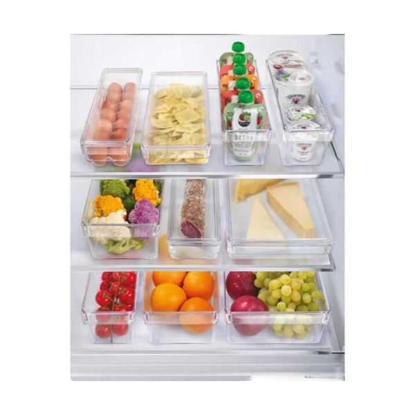 Grand Bac Organiseur de Frigo Transparent