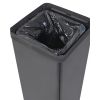 Poubelle de tri sélectif pour papier noir et bleu 50 litres