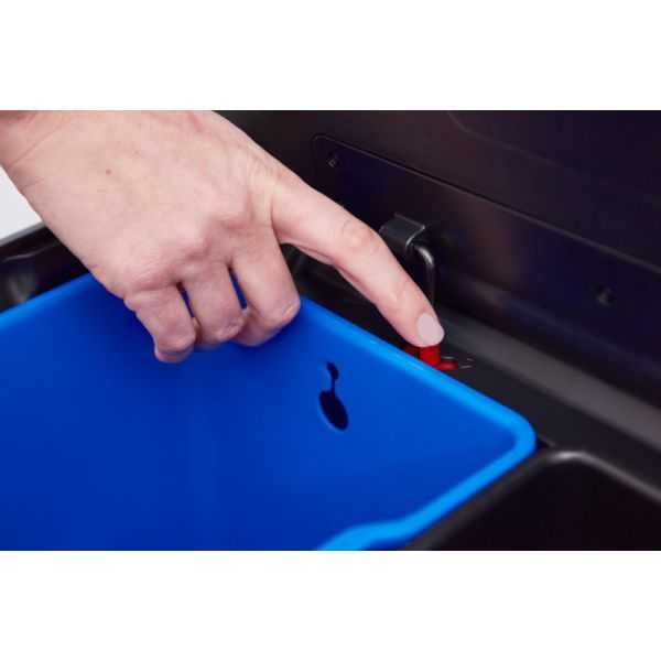 Grande Poubelle Metallique 2 Bacs à pédale 39 litres