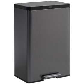 Grande Poubelle Metallique 2 Bacs à pédale 39 litres