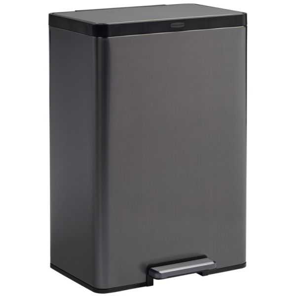 Grande Poubelle Metallique 2 Bacs à pédale 39 litres