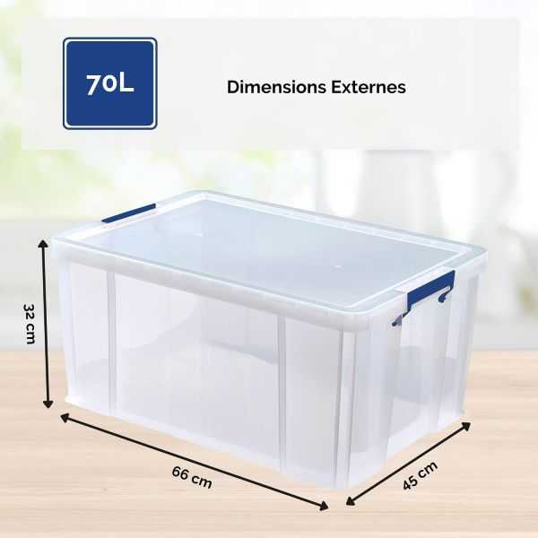 Caisse transparente pour transporter les documents