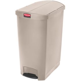 Poubelle à pédale beige professionnelle 90 litres pour cuisine et santé