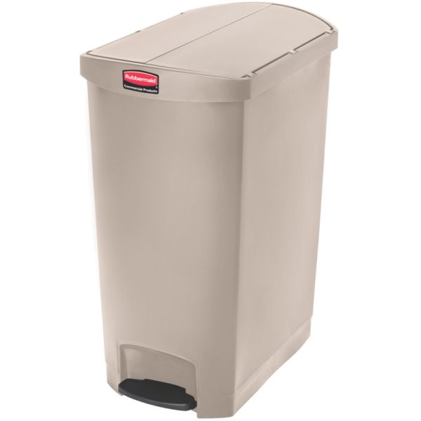 Poubelle à pédale beige professionnelle 90 litres pour cuisine et santé